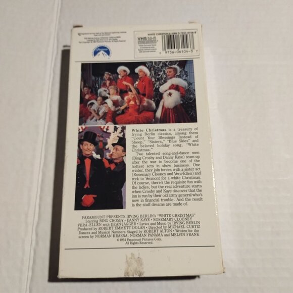 Irving Berlins White Christmas VHS Tape Stereo Enhanced Classic Holiday Musical - Picture 3 of 3